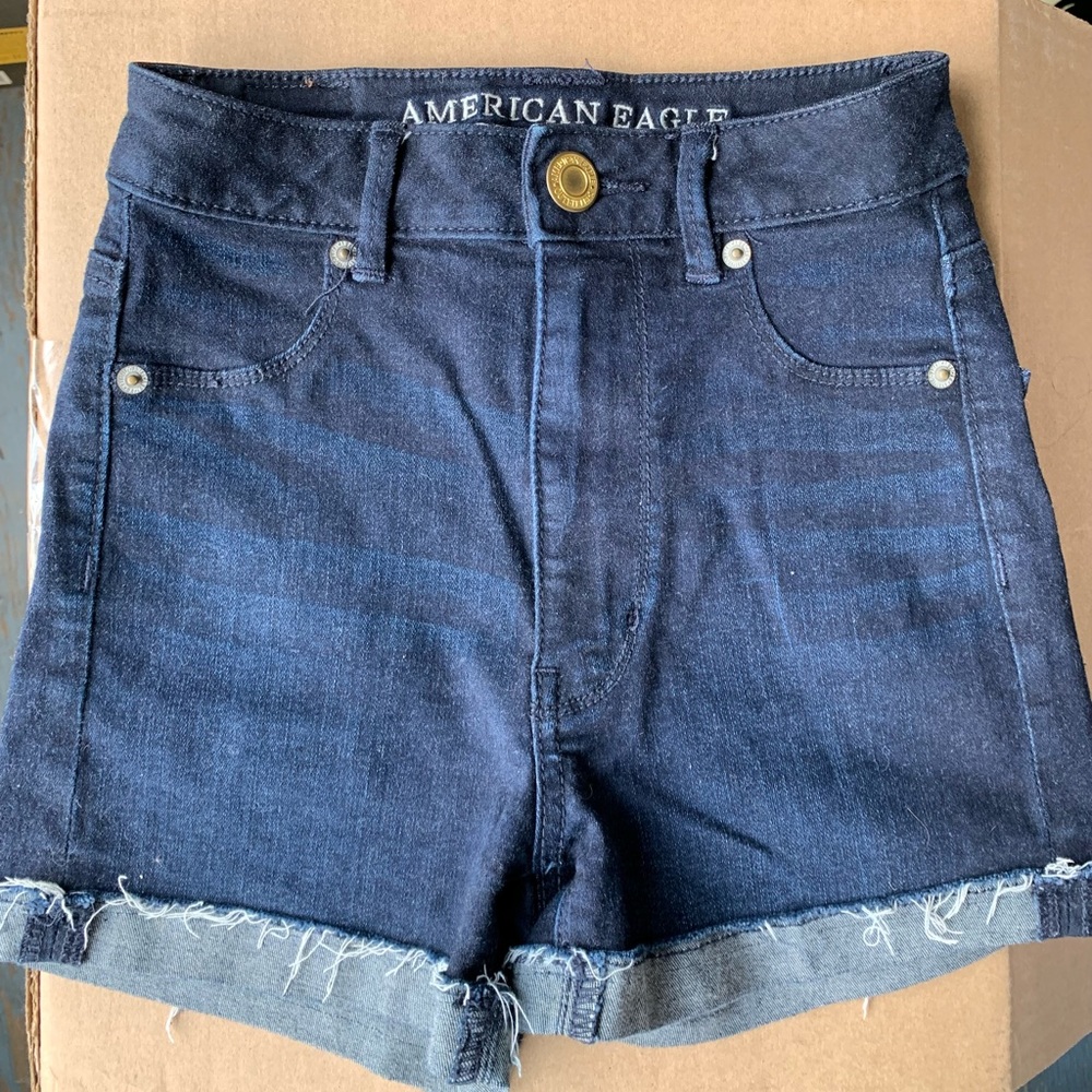 Dark wash American Eagle shorts